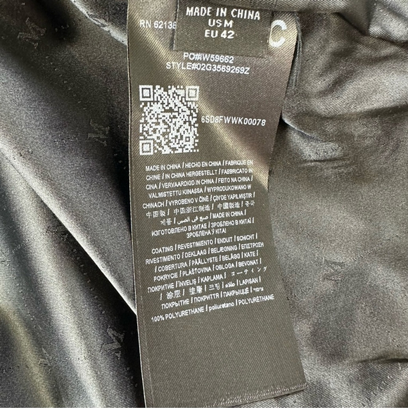 Marciano Guess snakeskin crop jacket Womens Zoe Biker faux leather fits Small - Picture 8 of 13